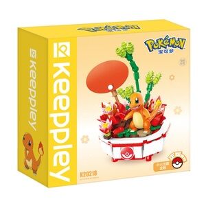 Keeppley K20218 Charmander Potted Plant Building Blocks Toy Set Pokemon